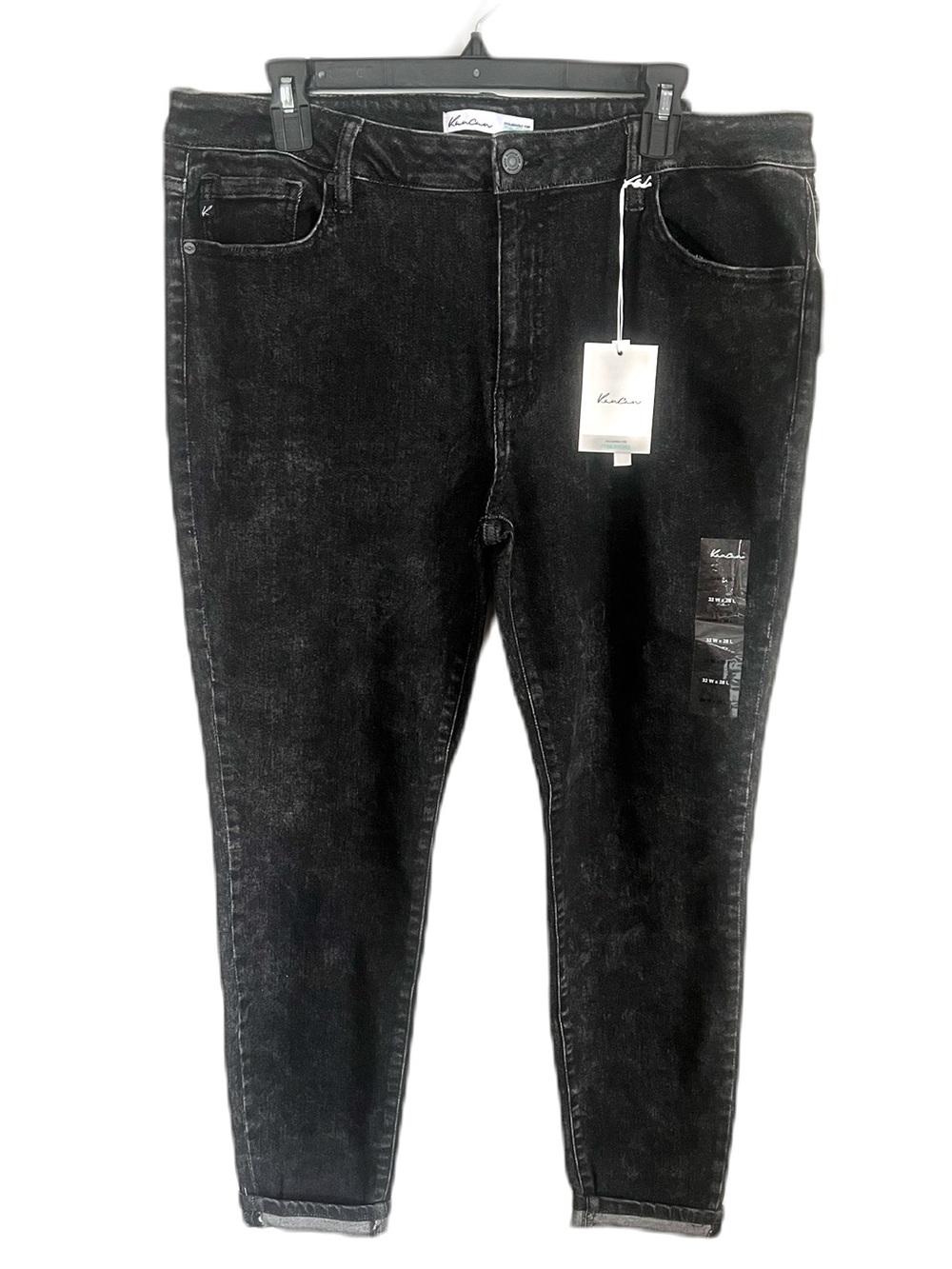 Maurice’s KanCan Black Acid Wash Denim Skinny Jeans Alternative Rock Style NWT